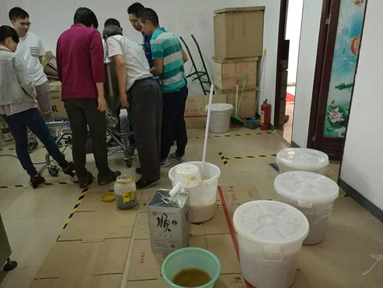 歡迎香港淘化大同公司來我公司測試蒜蓉醬生產(chǎn)(圖2)